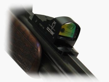 Attacco HENNEBERGER per mirino a punto rosso, piastra di montaggio BURRIS/Noblex guida UNI per guida sulla canna