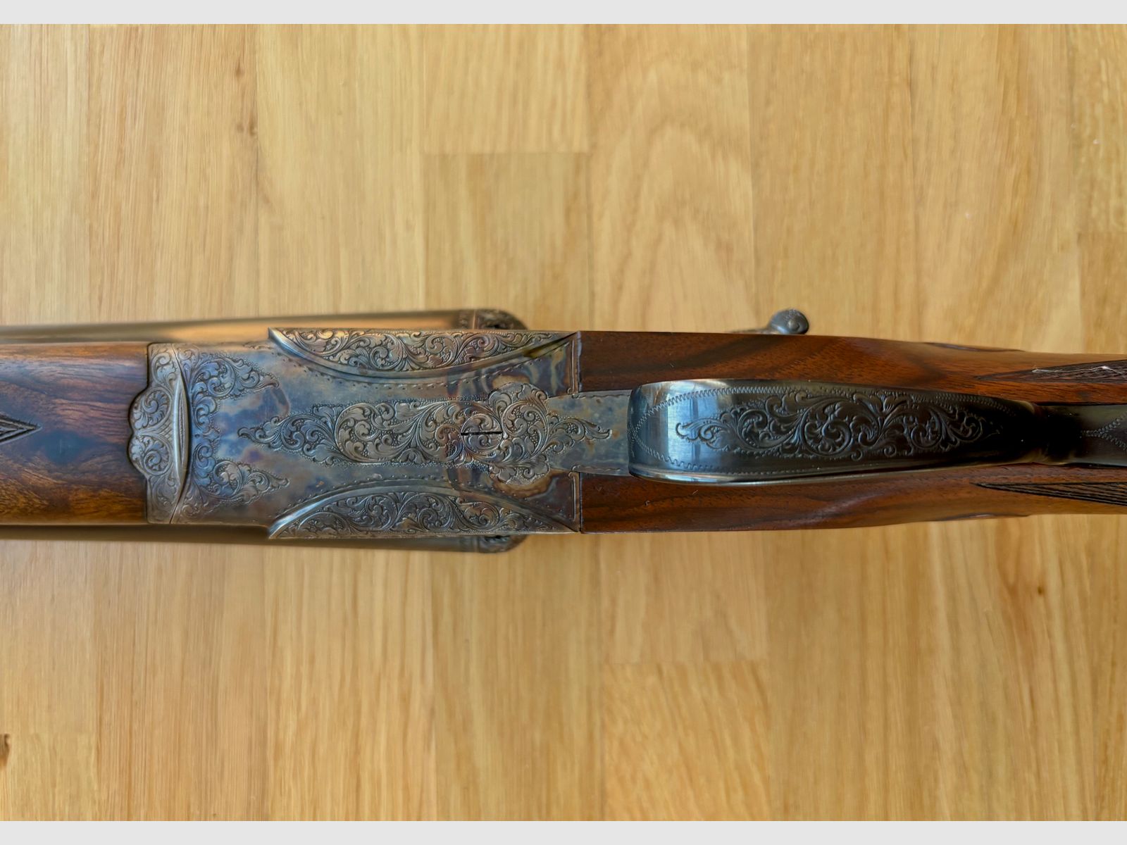 Grulla Seitenschloss Querflinte - Modell 215 - Cal. 12/70 - ejecución de alta calidad - año de fabricación 1977