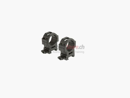 Leapers 30mm Anelli di Montaggio CNC Medi Neri