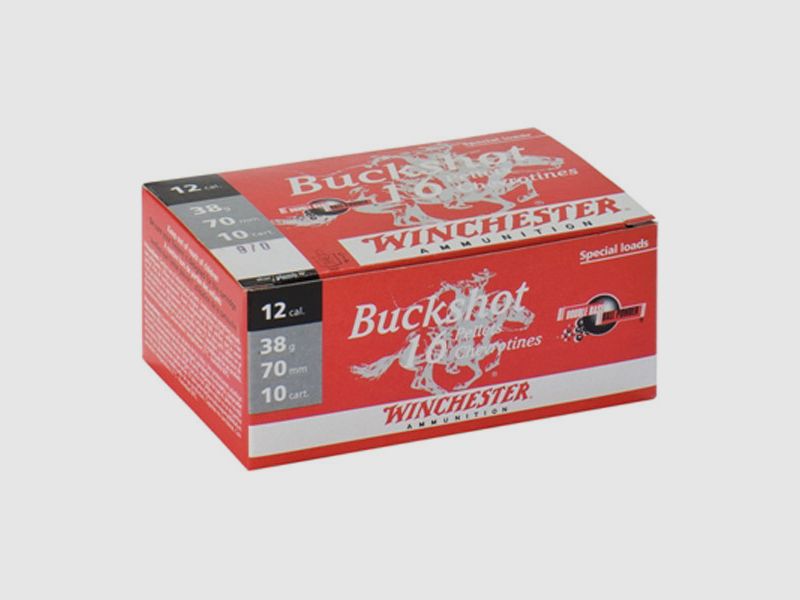 Winchester Buckshot .12/70 33,3g 9x8,6mm 10 Patronen