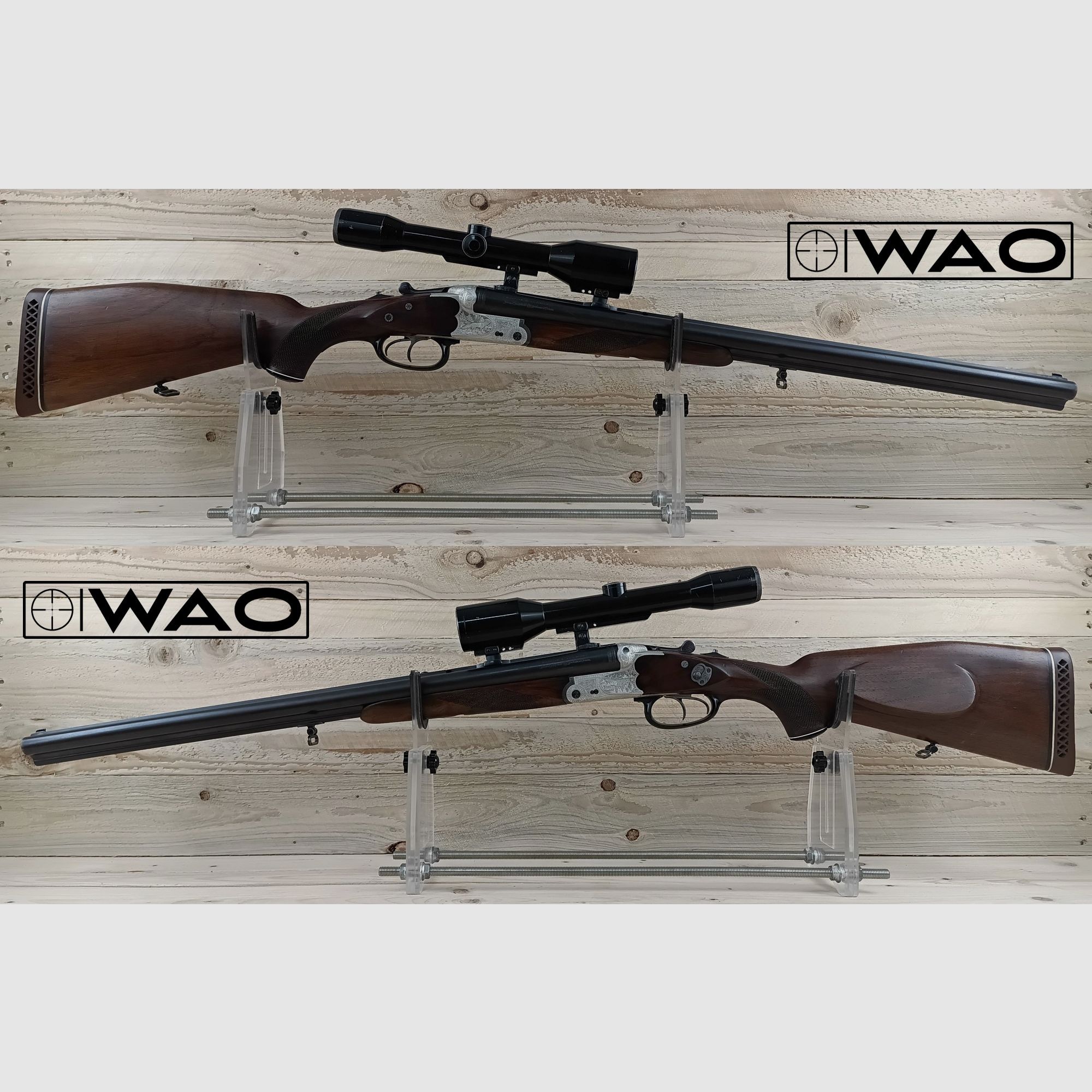 Sauer & Sohn Mod. 3000 Luxus Drilling, Kal.: 7x57R; 16/70 *mit Optik*