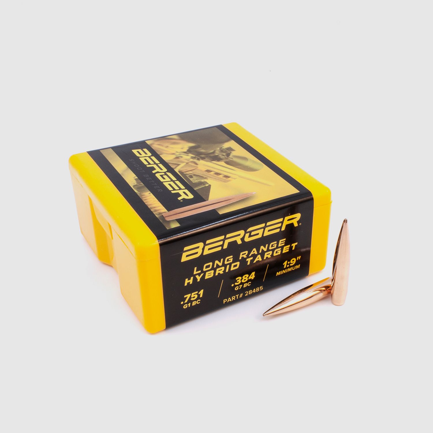 Berger Geschoss 7mm/.284 Long Range Hybrid Target 190GR 500 Stück