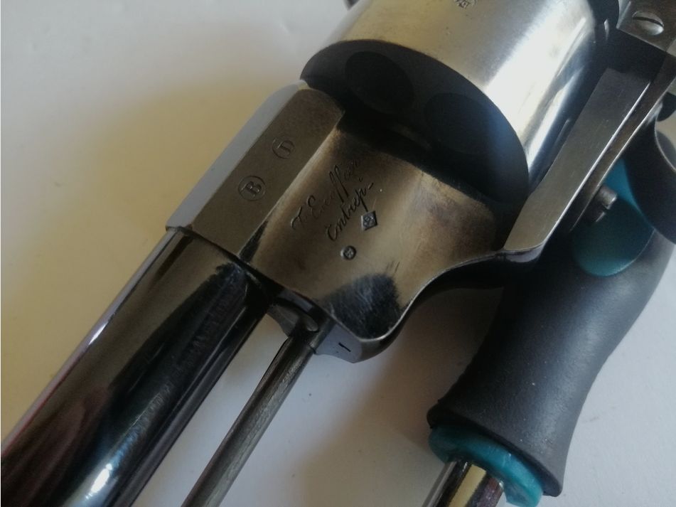 Magnifique revolver Lefaucheux 1854 – Escoffier – Saint Étienne Monomatricule superbe, image 7 sur 41