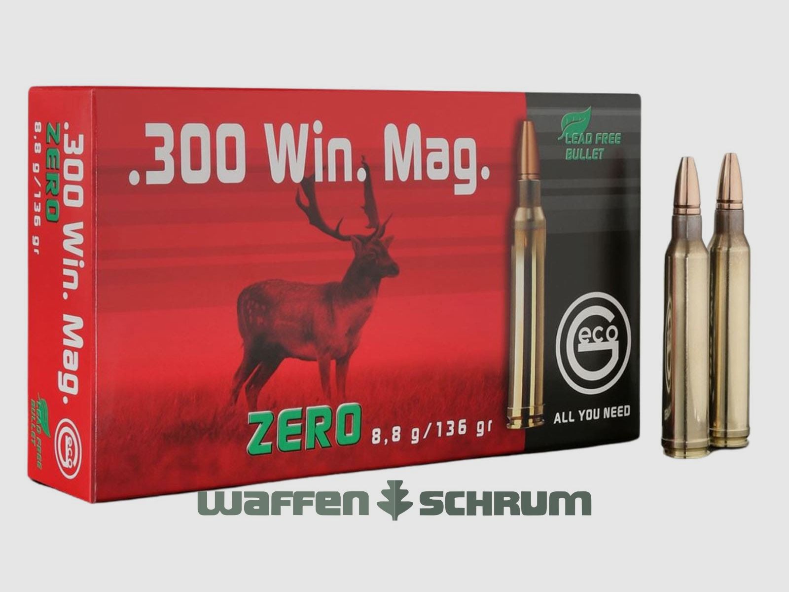 Geco .300WinMag Zero 8,8g - 136gr