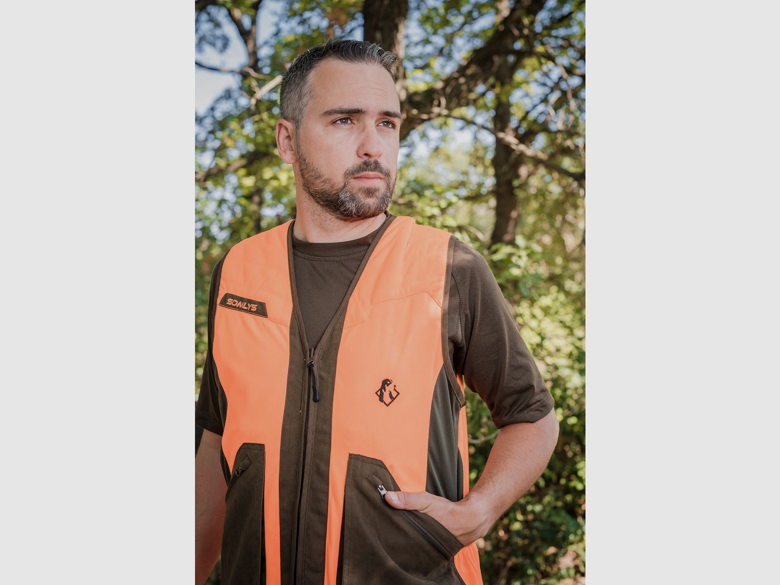 Chaleco Somlys Classy reversible 611 Camo / Naranja / S, imagen 4 de 7