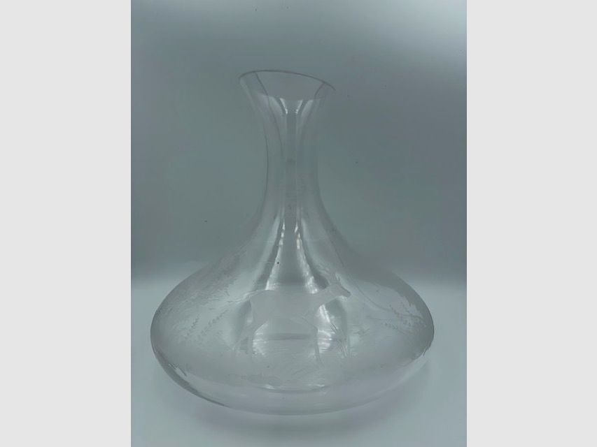 Dekanter – Echt Kristall – Rehbockgravur 1,3l