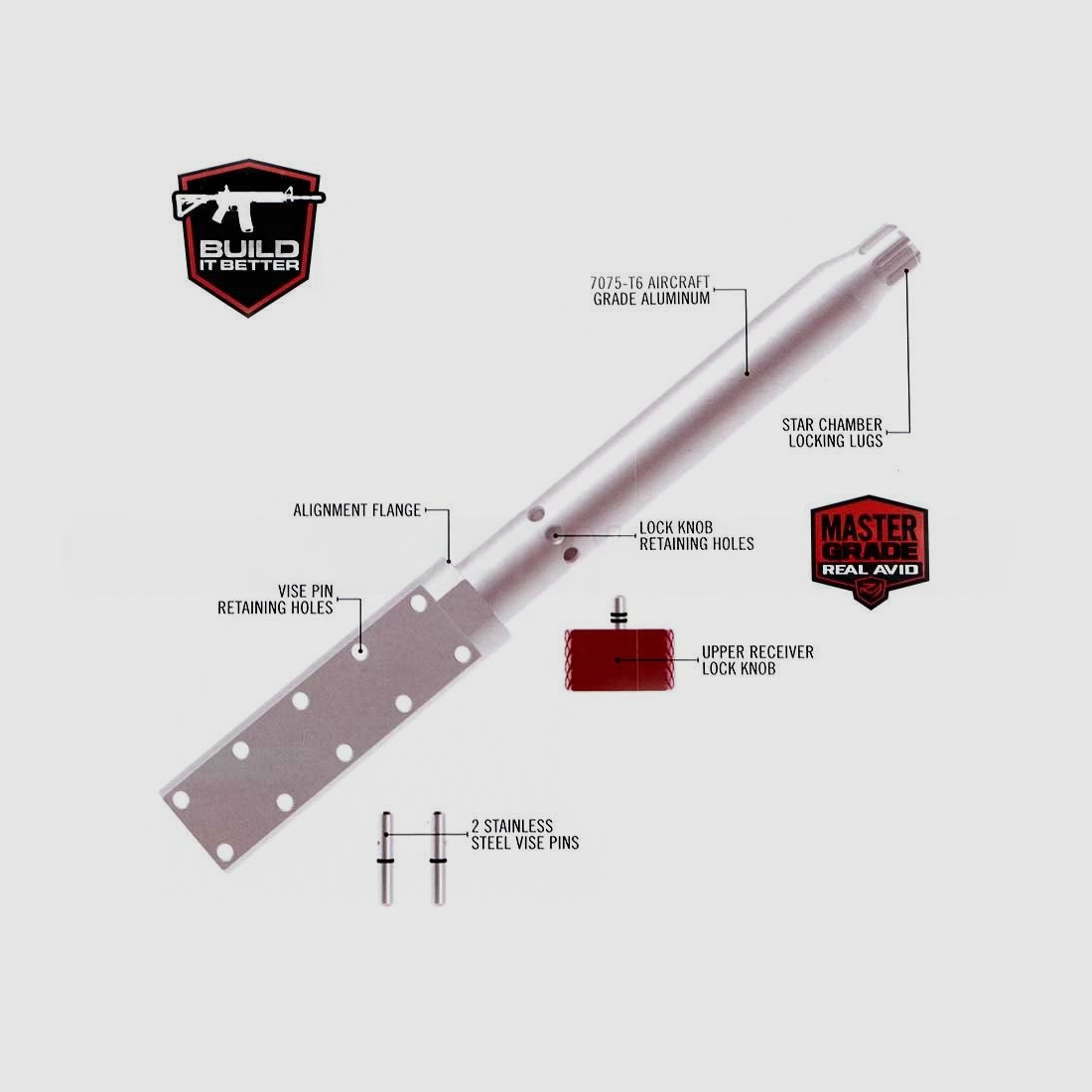Real Avid AVAR15LLVB Vise Block Lug-Lok™, image 3 of 3
