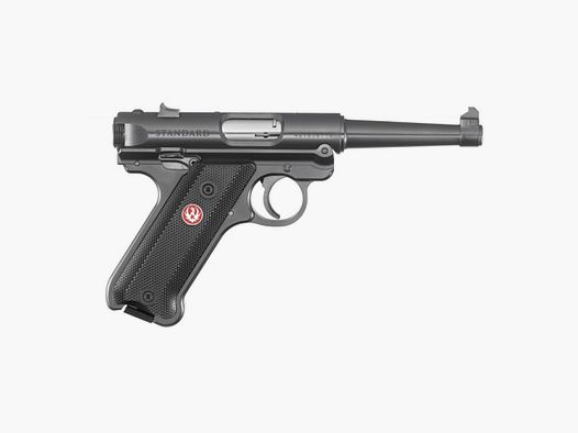 Ruger Pistole, Mark IV Standard, .22 LR, Blued, 4.75", 10 Schuss
