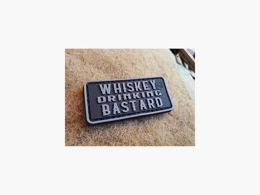 JTG 3D WHISKEY DRINKING BASTARD Patch groß