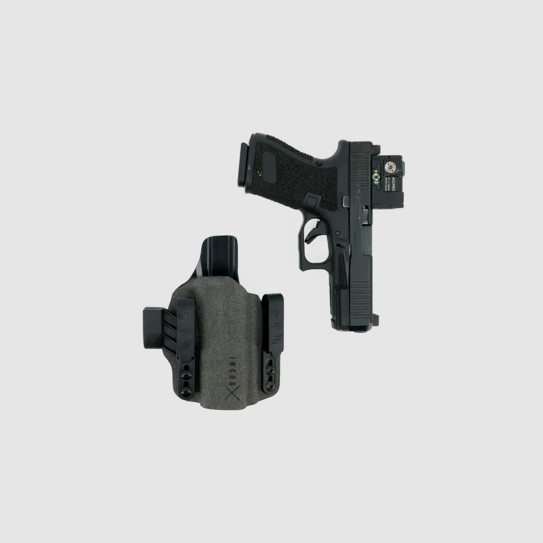Incog X Holster voor Glock G43/G48 zonder lamp (Grijs) - Haley Strategic/Safariland, afbeelding 2 van 5