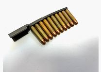 ••• US M1 .30 Carbine stripper clips with loading aid + 10 pcs. .30 Carbine dummy cartridges •••