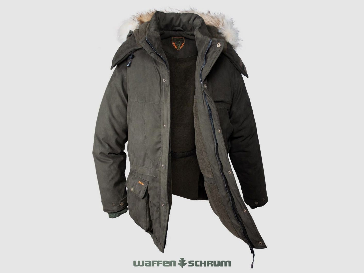 Hubertus hunting jacket ICELAND Olive/brown