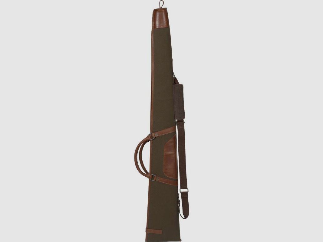 Härkila Retrieve Flintenfutteral aus Canvas/Leder Warm olive 135 cm