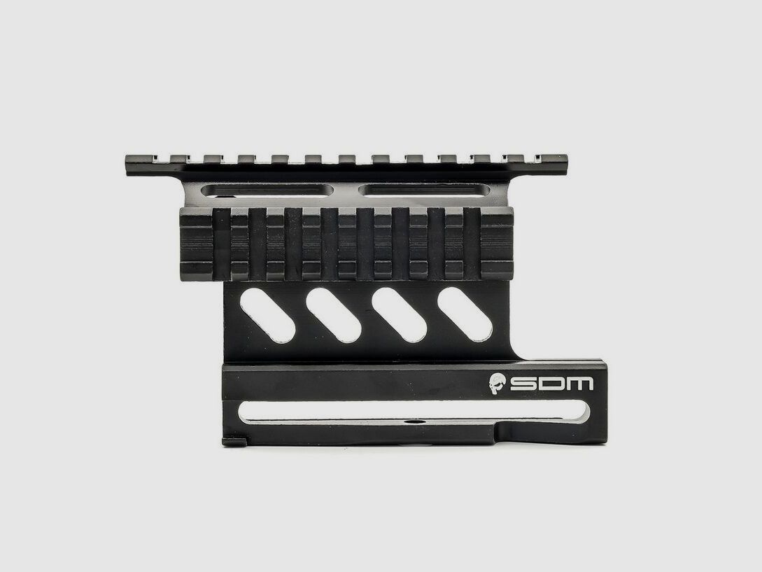 SDM AK 47 quick-release mount DUAL Picatinny rail / rail at 9 o'clock and 12 o'clock position