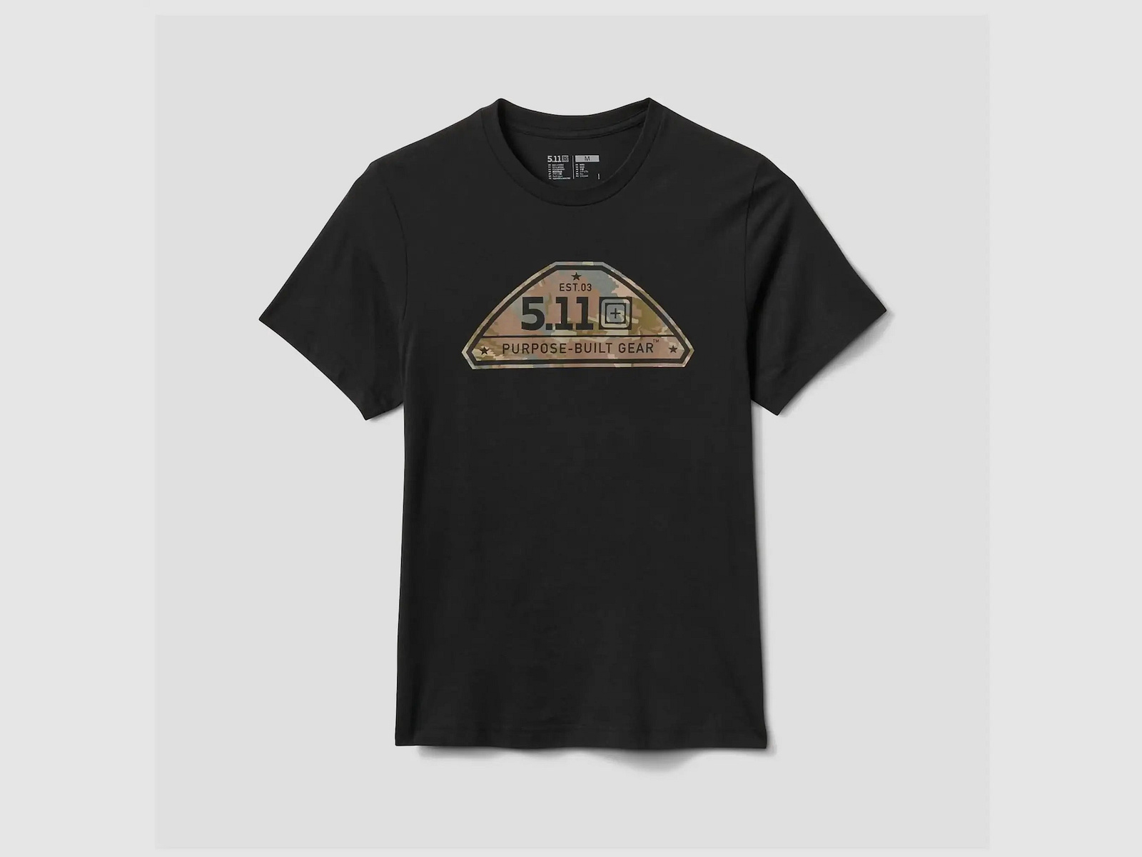 5.11 Tactical T-Shirt Camo Crest - M Heren