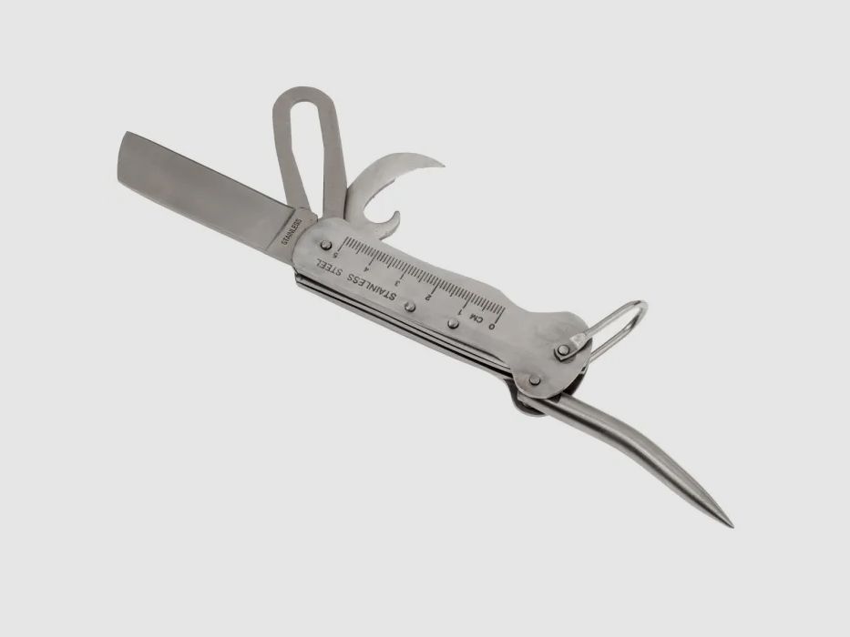 Seglermesser mit Marlspieker Chrom