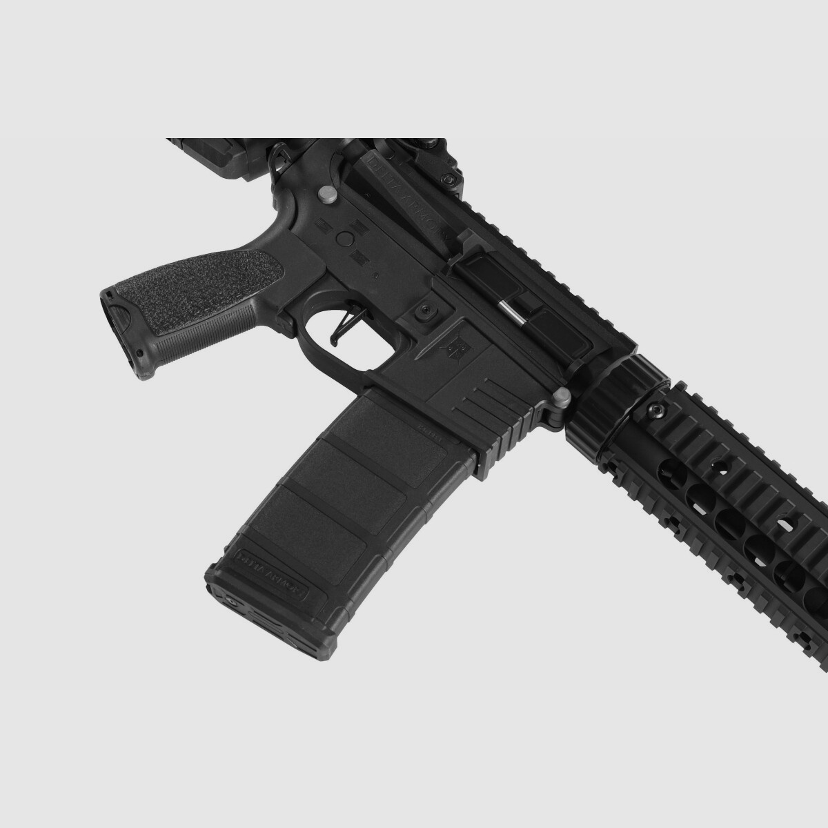 AR15 SilentOps 7 inch BRAVO Delta Armory Black S-AEG Airsoft Rifle Free from 18 years