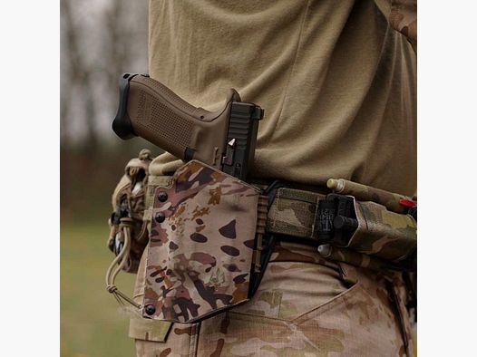 ZWARTE TRIDENT - THOR Holster (OWB) voor MantisX