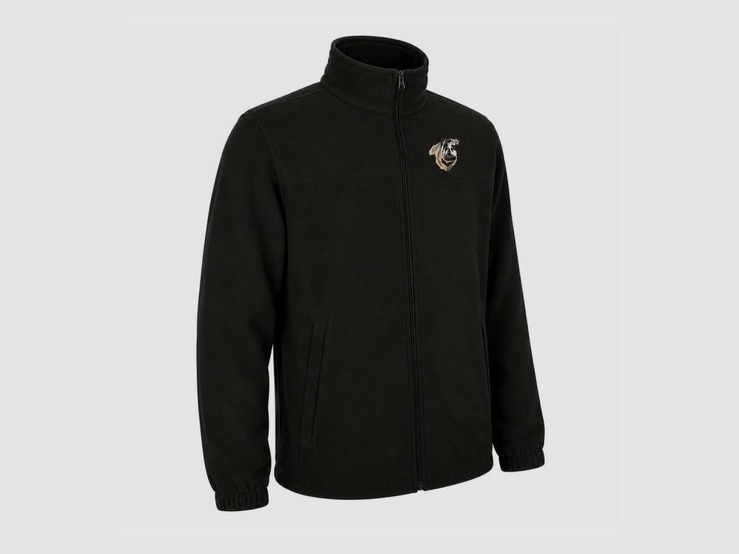 Fleecejacke Treeland® khaki mit Wildschweinstickerei M-4XL, Bild 4 von 7