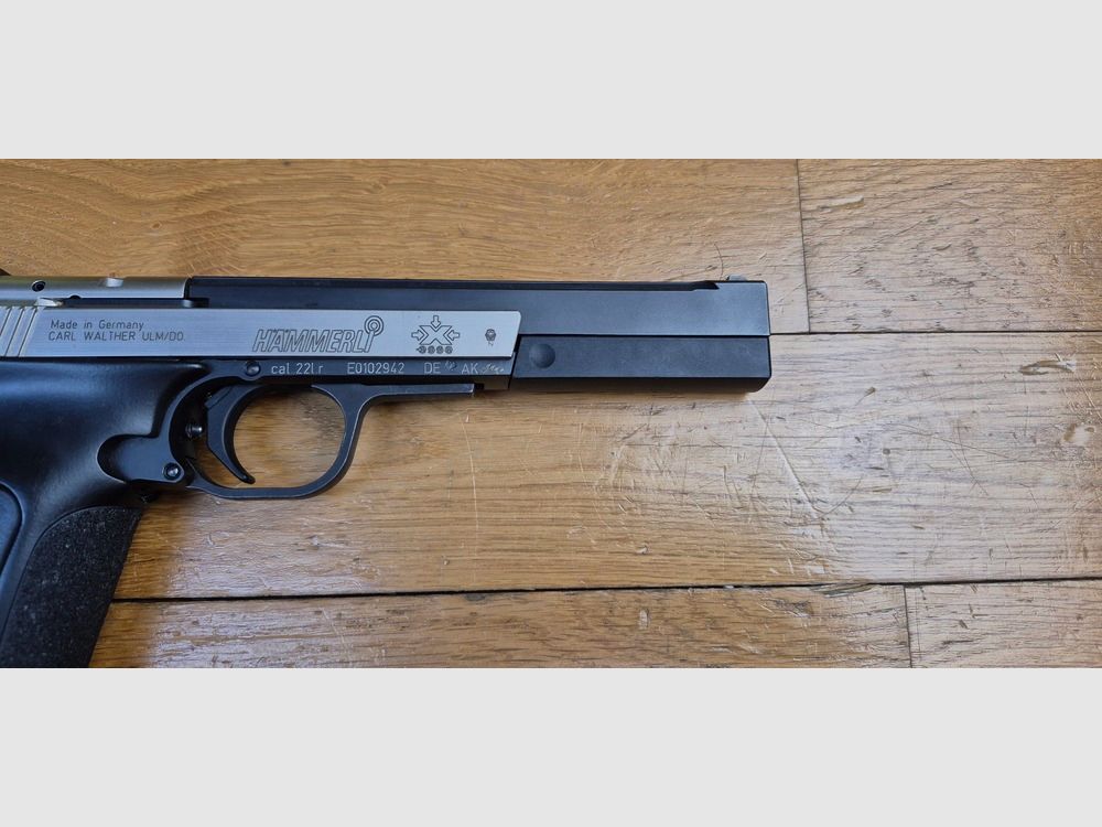 Sehr guter Sportpistole Hammerli – Modell X-ESSE Sport – Kal. 22LR – Schweizer Qualität, aber Made in Germany! – Exzellentes Trainingswerkzeug – Mit Originalkoffer und Chamber Marker – Zu reinigen – TBE, Bild 5 von 20