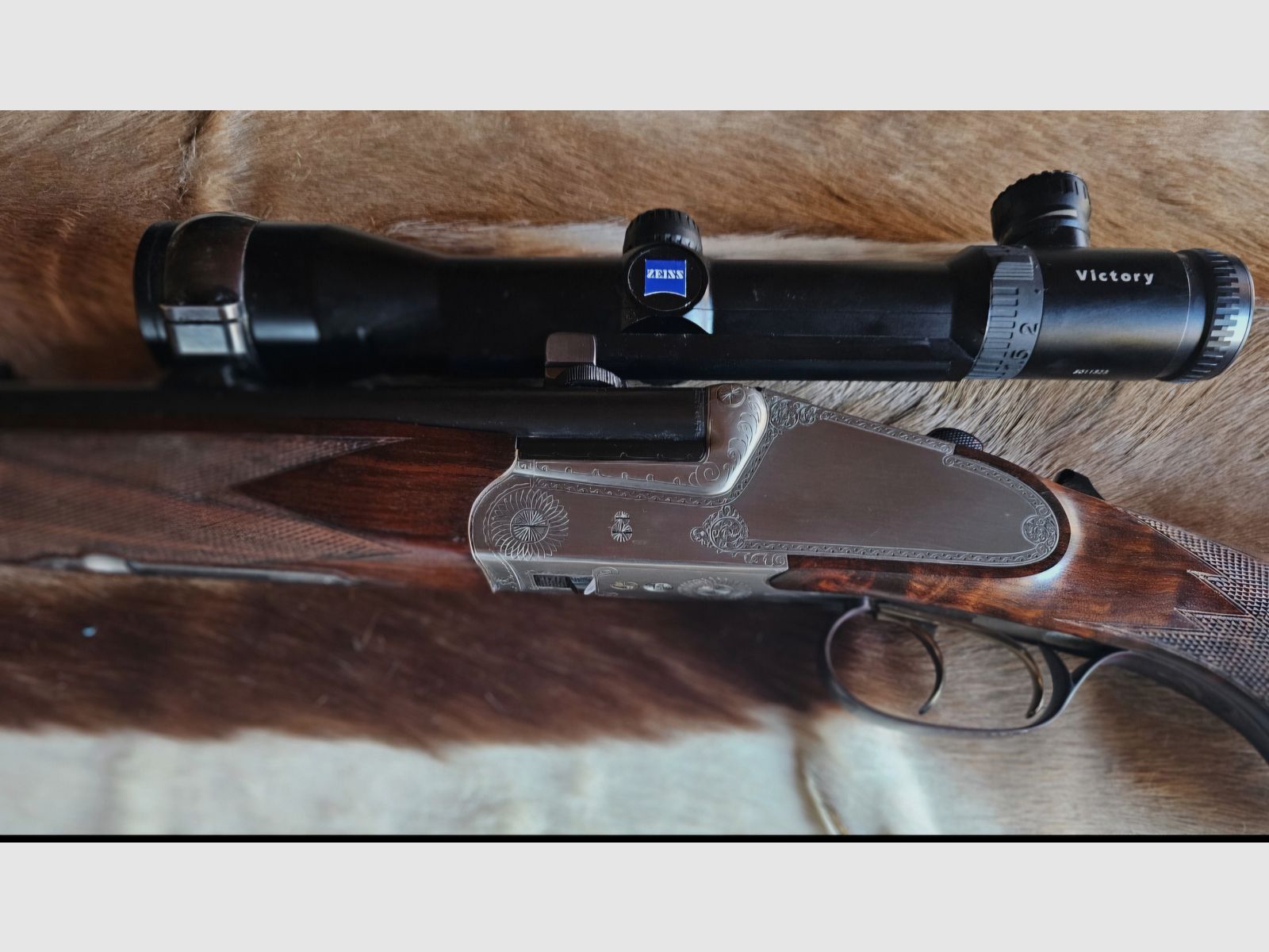 Dubbelbuksdrilling Mod. 37B - 9,3 x 74R, 9,3 x 74 R, 20/76 Mag.