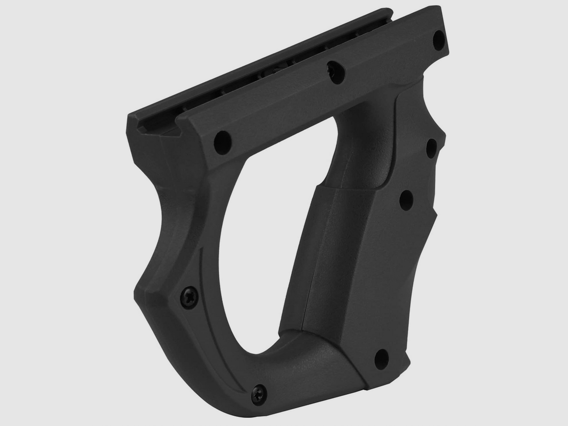 Grip anteriore Foregrip Impugnatura angolata | WB1001 Nero | per guida Picatinny da 20mm | NUOVO & mai usato, immagine 3 di 4