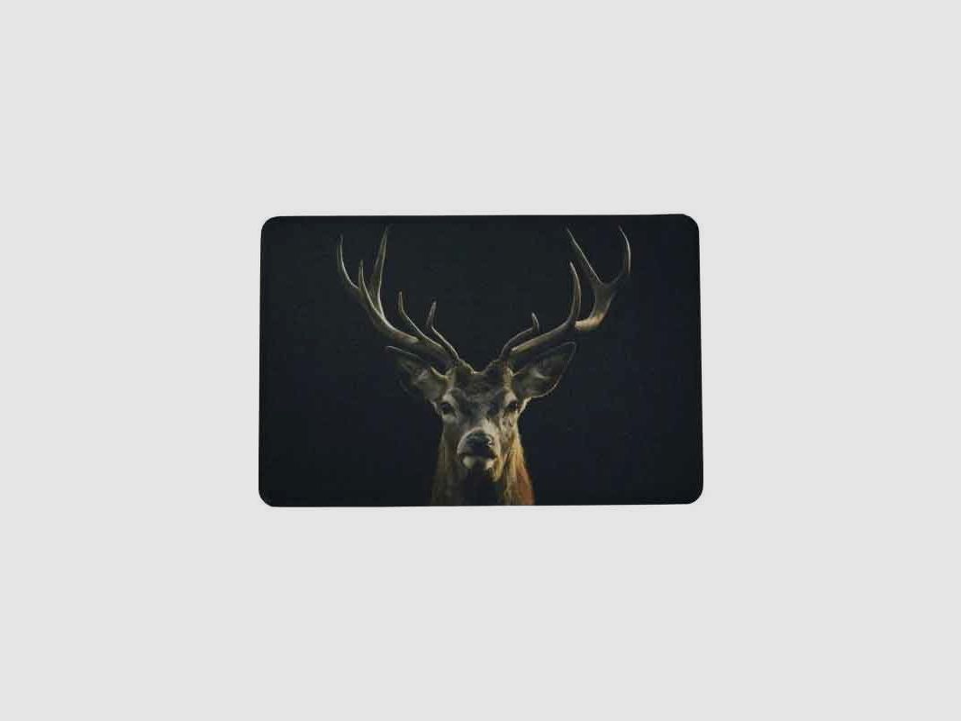 Red deer doormat 75x50cm black, image 2 of 2