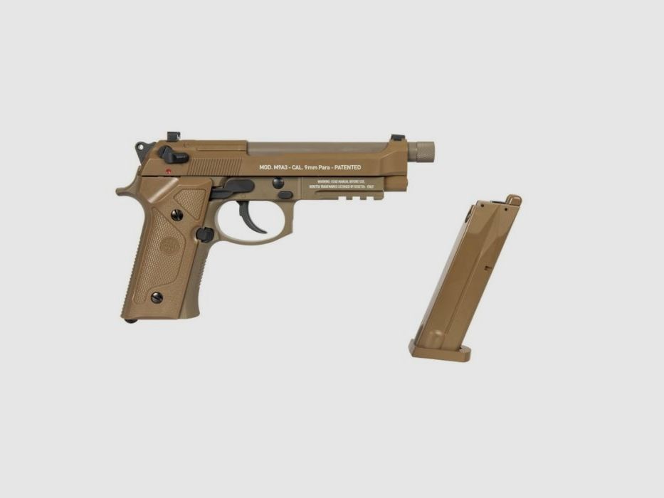 CO2-Pistole Beretta M9 A3 FDE Vollmetall 4,5 BBs - Blowback, Bild 15 von 32