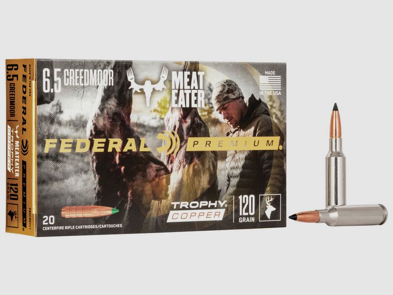 Federal Premium Trophy Copper 6,5mm Creedmoor 120GR 20 cartucce