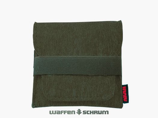 Estuche para cartuchos AKAH de fieltro perforado 5 cartuchos para 2 disparos y 3 cartuchos de bala