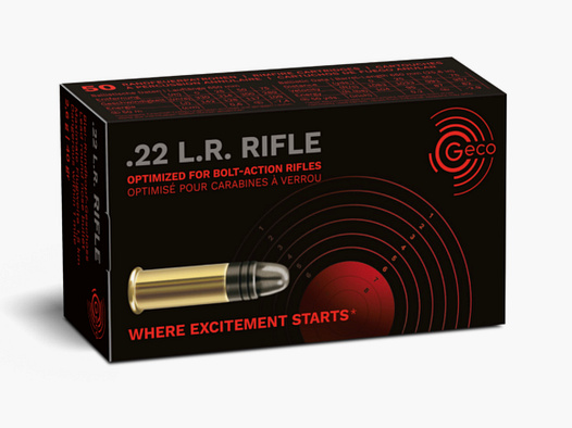 Geco 2132540 .22 lfb. Rifle Blei Rundkopf 2,5 g 40 grs.