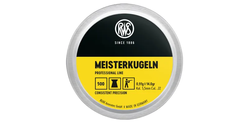 RWS Diabolo Meister 4.5 mm Kopf 4.48 mm 8gr/0.5g, 500 Stk.