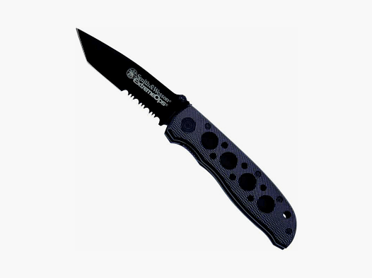 Smith & Wesson Knife Extreme Ops Tanto Black Partially Serrated Edge