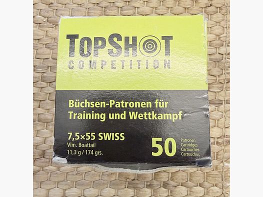 Łuski 7,5x55 Swiss mosiężne TOP SHOT