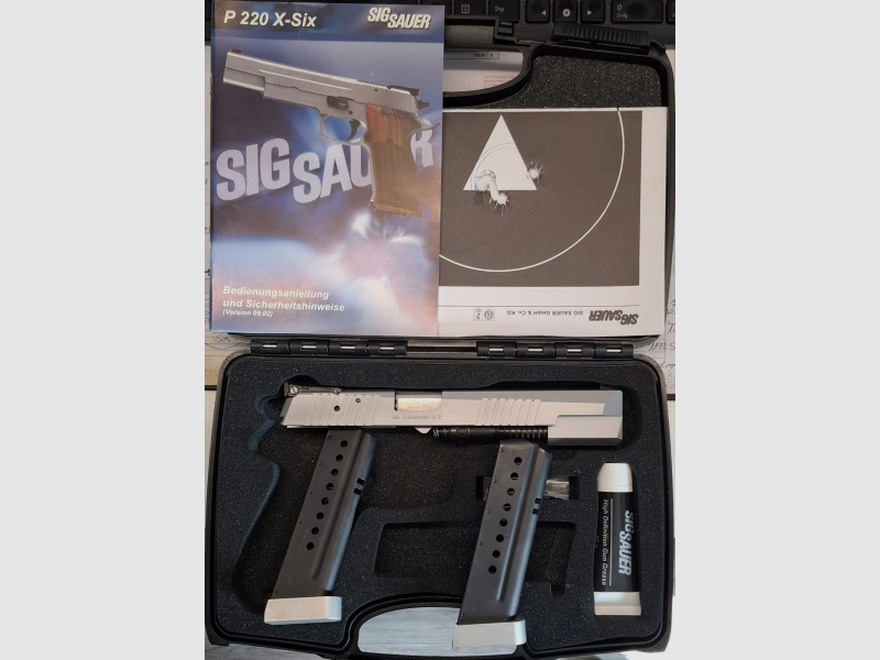 Verkaufe Sig Sauer P220 X-Six Classic II im Kal. .45 ACP + 9 mm Wechselsystem