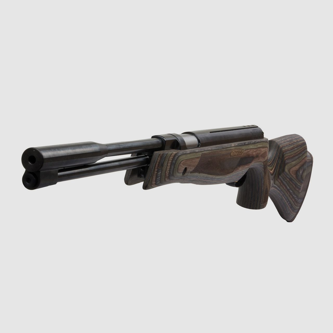Starrlauf Luftgewehr Weihrauch HW 97 K SD Special Edition Schichtholzschaft braun-gĂĽn-schwarz SchalldĂ¤mpfereinsatz Kaliber 4,5 mm (P18)