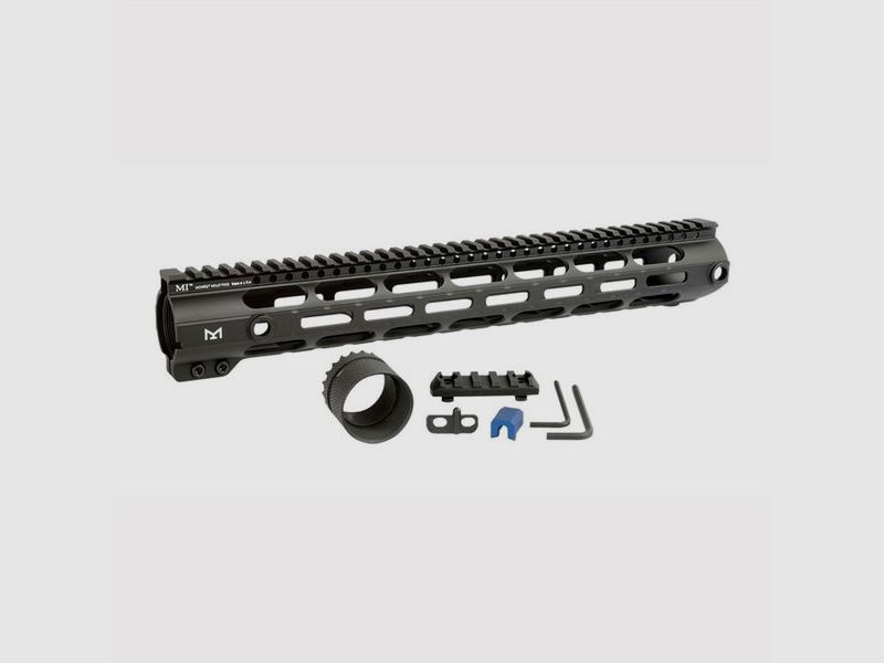 MIDWEST INDUSTRIES 308 HANDGUARDS MIDWEST INDUSTRIES AR 308 15″ COMBAT RAIL HANDGUARD DPMS LOW M-LOK BLACK