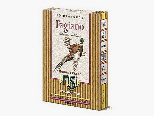 NOBEL cartouches FAGIANO cal.20 pb.7 Collection Spéciale