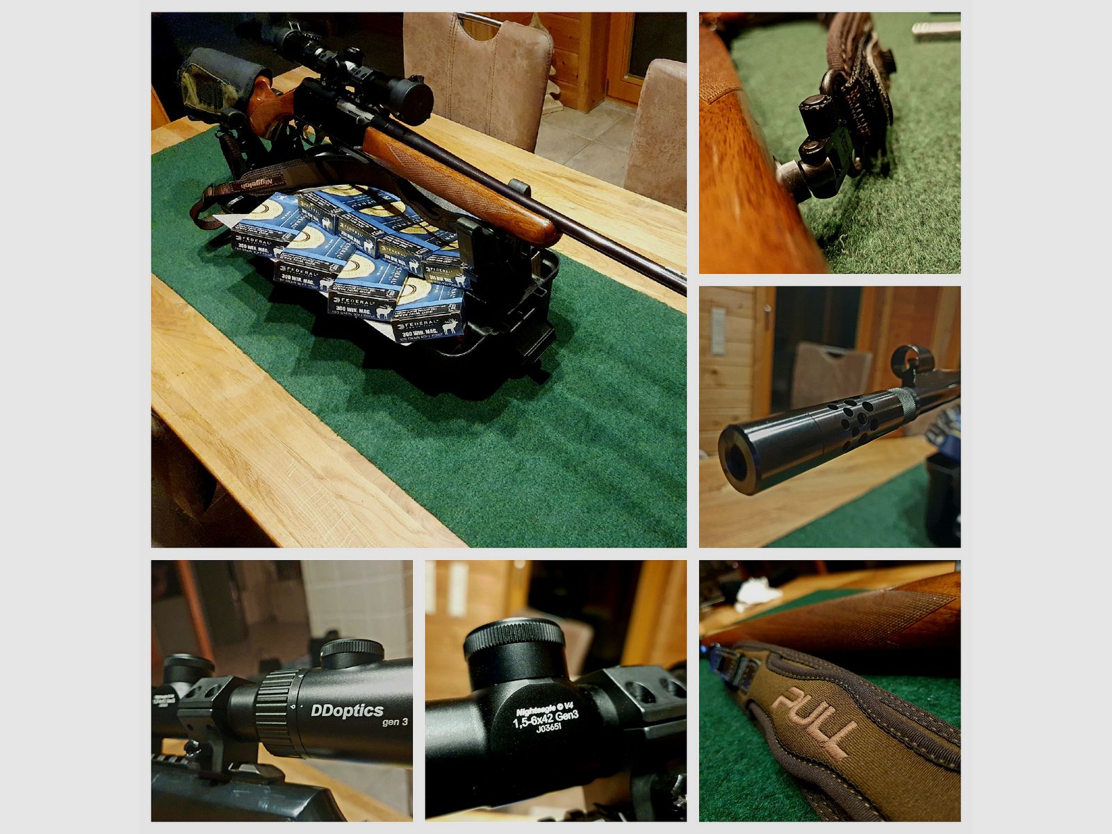 Browning Bar II, .300 WinMag,Büchse,Selbstlader,DDOptics,Munition,Gewehrriemen Niggeloh 