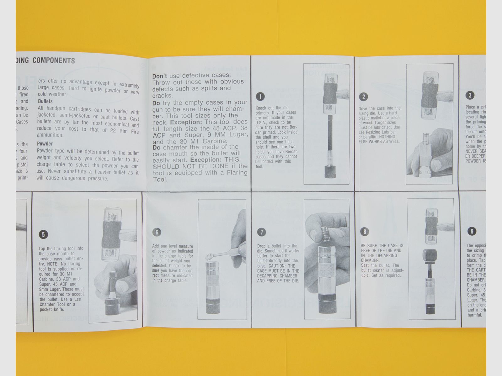 Vintage LEE Wiederlader Handmatrizensatz Lee Precision 90263 Classic Loader Kaliber 45 Colt / 45 Long Colt