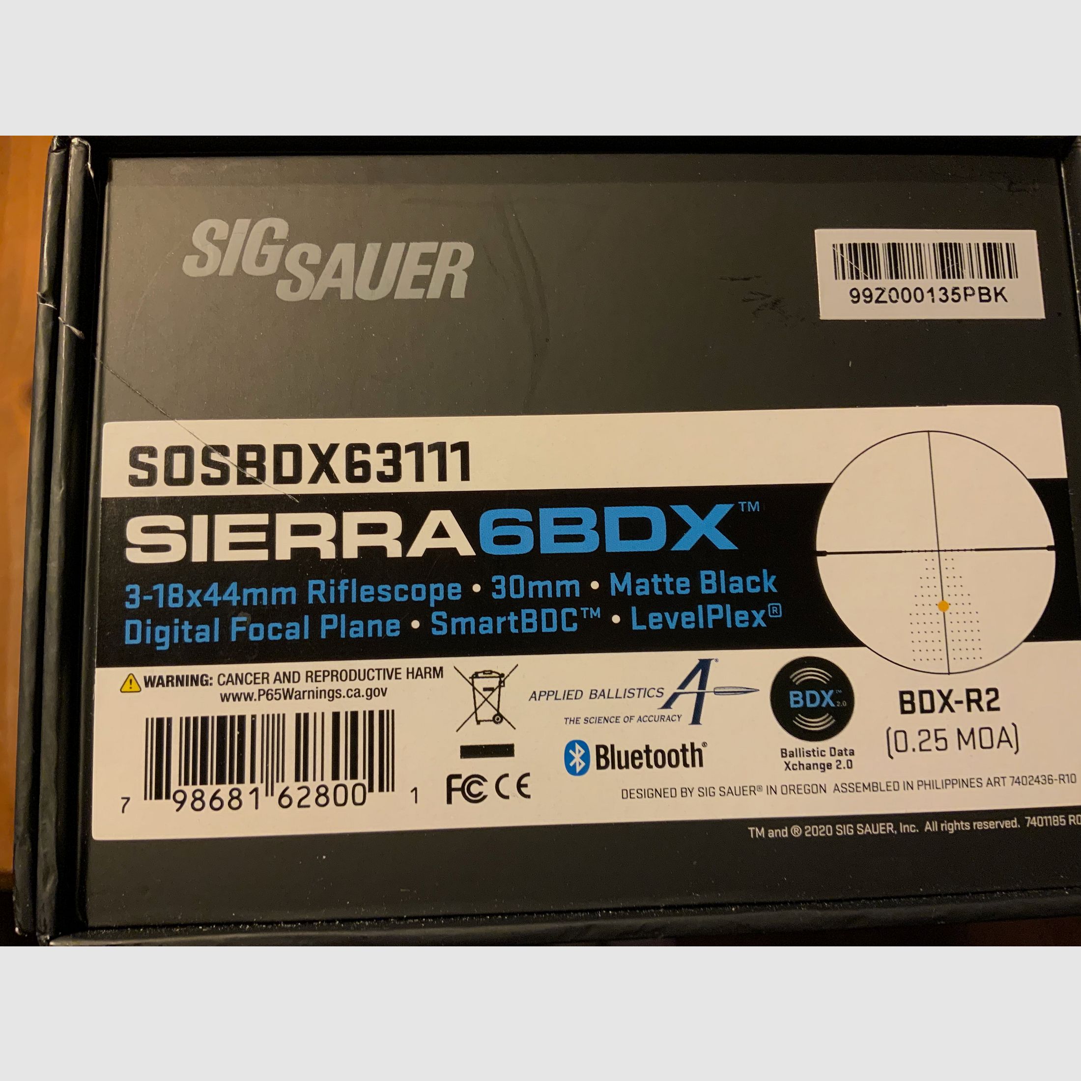 Digitale richtkijker Focal Plane SIG SAUER Let op jagers Sierra 6BDX