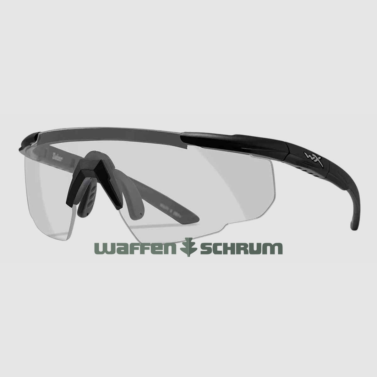 Lunettes de tir Wiley X Saber Advanced Verre : clair, Monture : noir mat