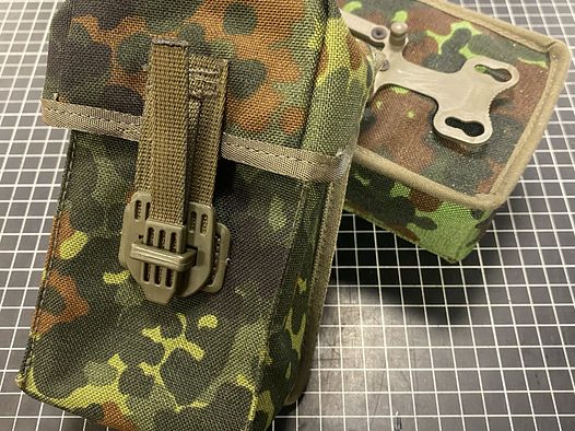 Miltec - BW Magazintasche G3	 Flecktarn mit Adapter