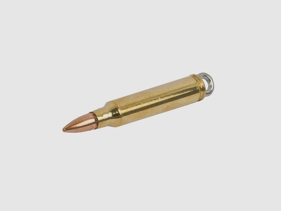 SchlĂĽsselanhĂ¤nger Kaliber 7,62 x 51 mm NATO .308 Winchester Patrone handgefertigt