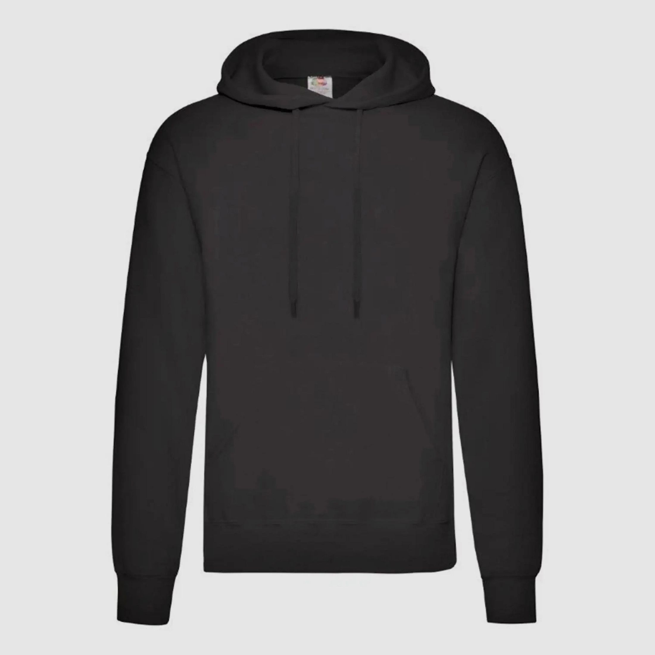 Fruit Of The Loom Classic Hooded Sweatshirt - Zwart / S Heren
