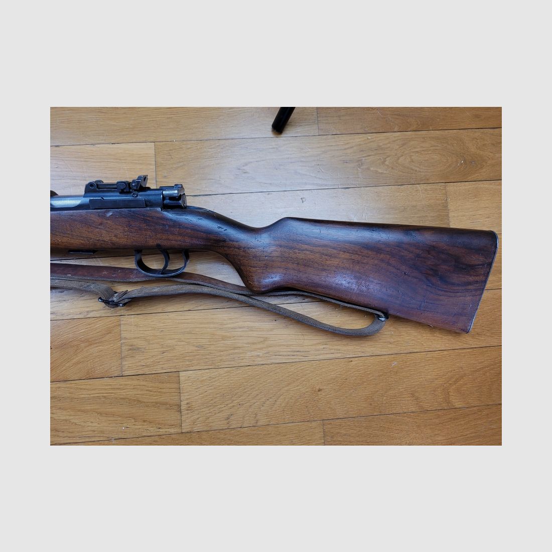 Schöne MAUSER Gewehr Modell 1945 – Kaliber 22LR – Zugelassen für TAR – Magazin 5 Schuss – Gewehrriemen – sehr guter Zustand, Bild 7 von 15
