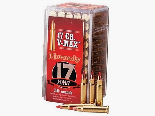 HORNADY 17HMR 17 gr V-MAX (boite de 50 cartouches)