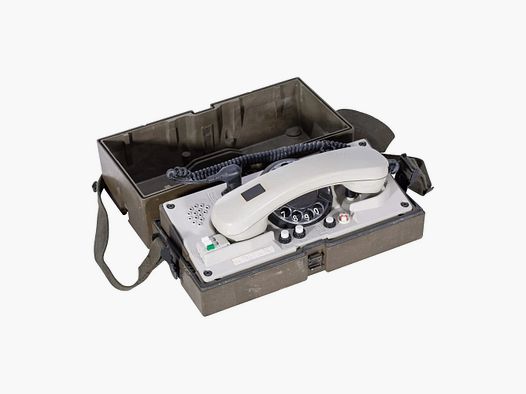 Bundeswehr Original BW Feldtelefon Krone WF im Koffer gebraucht