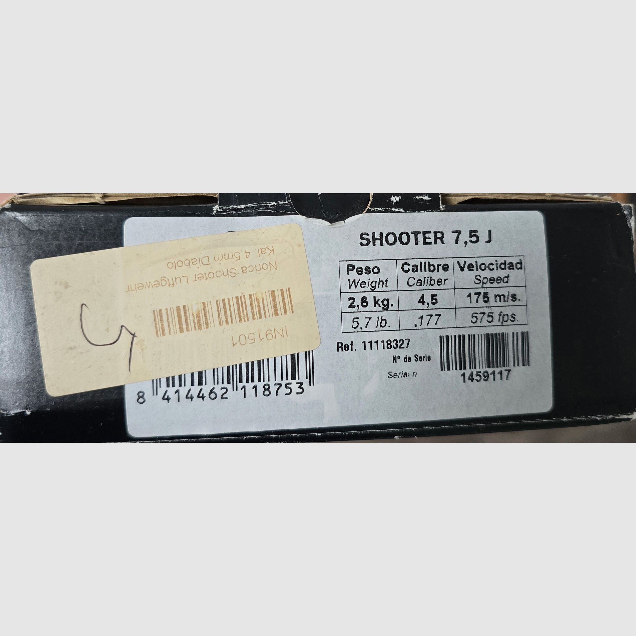 Norica Shooter air rifle 4.5 mm – 7.5 J – NEW – F-mark – original packaging