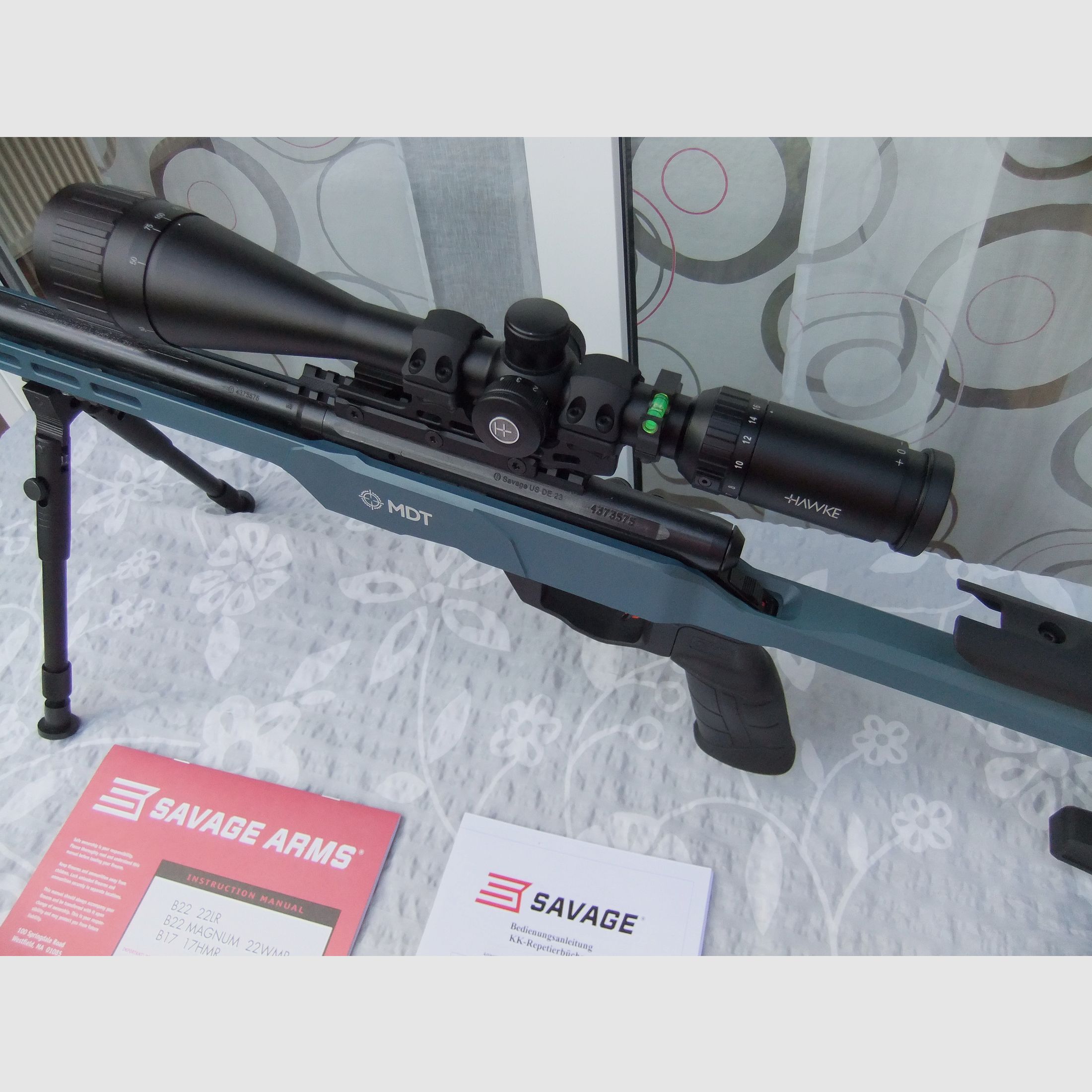SAVAGE KK-Matchbüchse Mod. B22 PRECISION BLUE -18' .22lr Repetierer